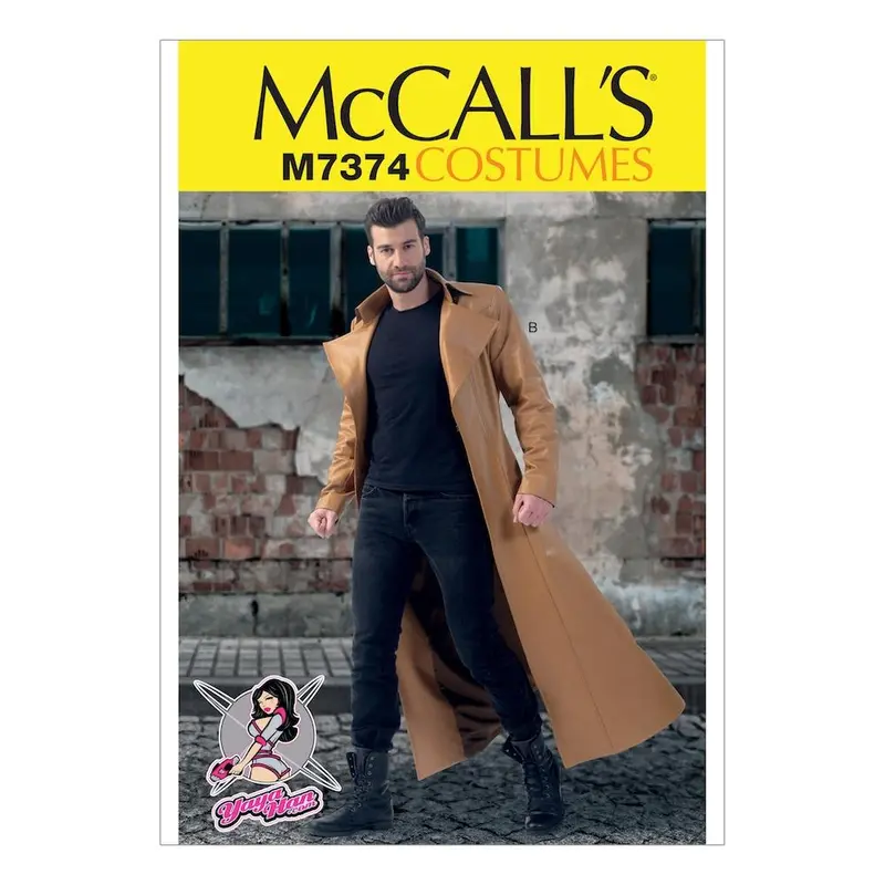 Mccall'S M7374 Collared And Seamed Coat Pattern For Women 1