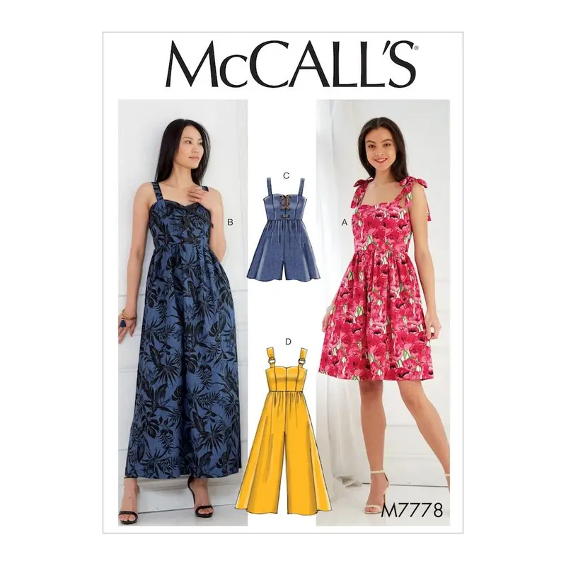 Mccall'S M7778 Misses' Dress, Romper & Jumpsuit Pattern 1