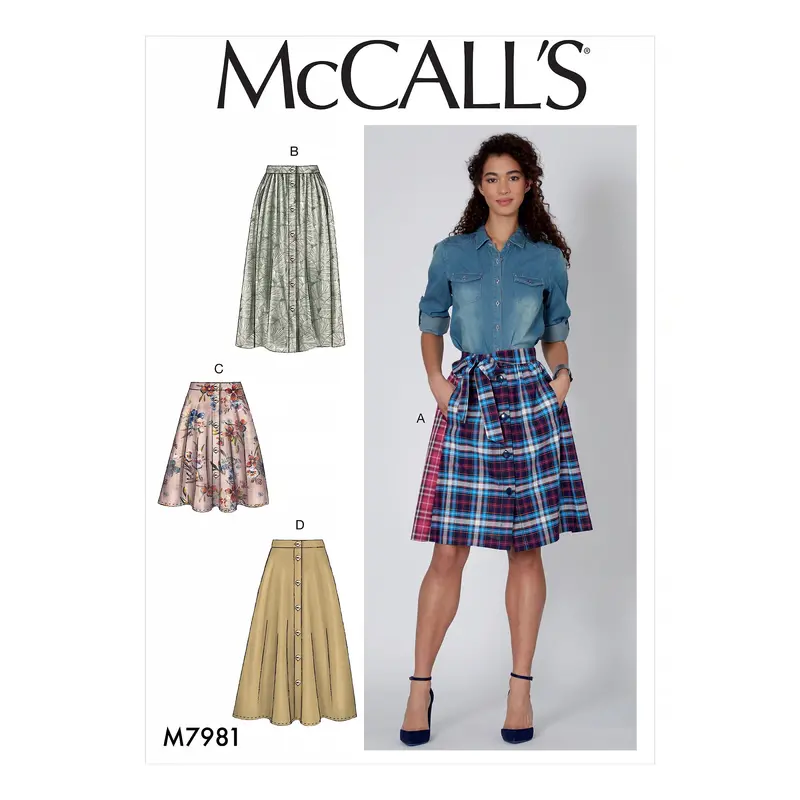 Mccall'S M7981 Misses' A-Line, Pencil & Flared Skirt Pattern 1