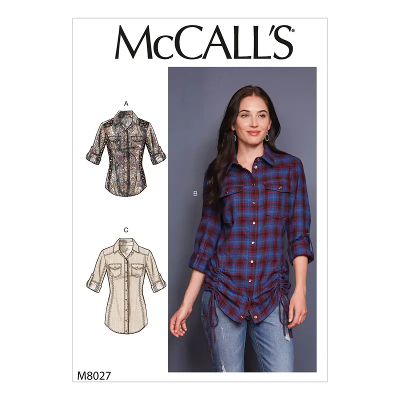Mccall'S M8027: Trendy Misses' Top Collection Sewing Pattern 1