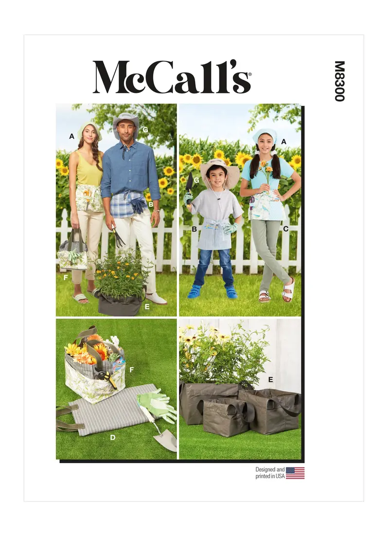 Mccall'S M8300 Garden-Themed Craft & Decor Pattern 1