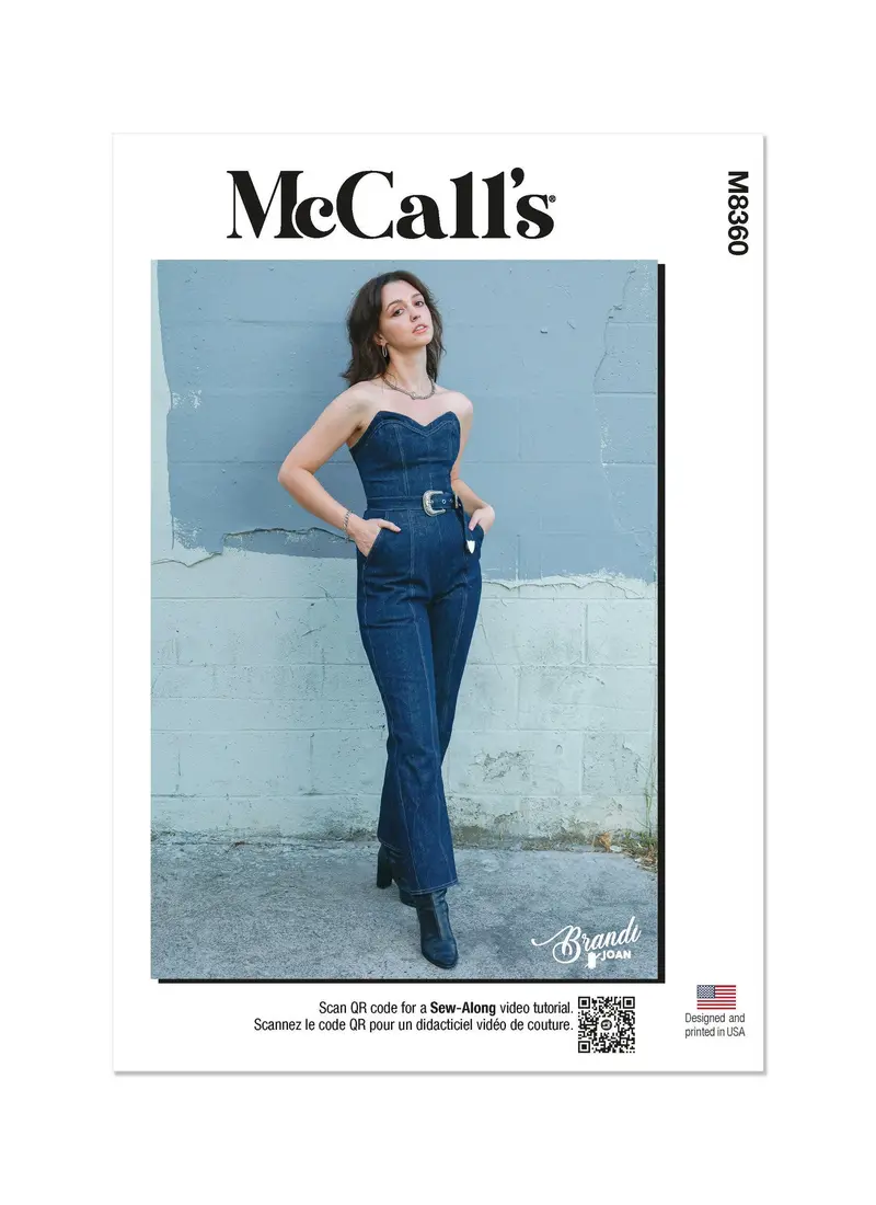 Mccall’S M8360 Sewing Pattern – Tailored Misses’ One-Piece Jumpsuit 1