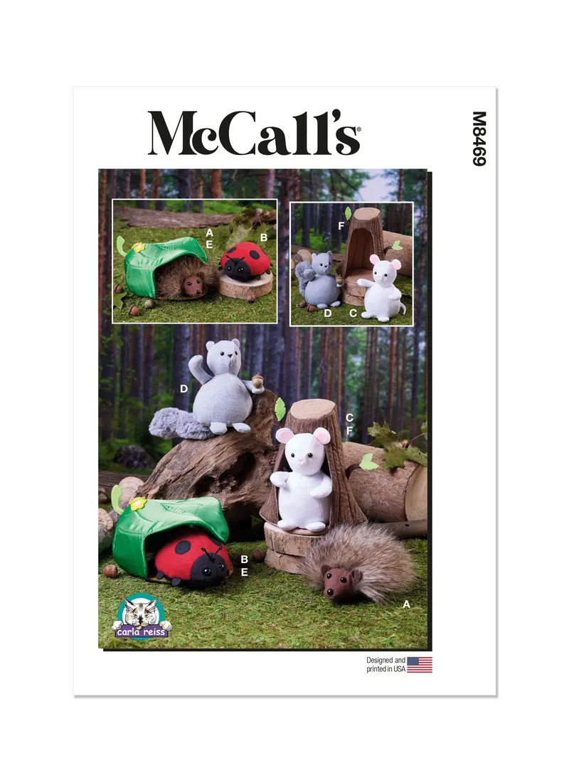 Mccall'S M8469 Stuffed Animal Craft Pattern For Beginners 1