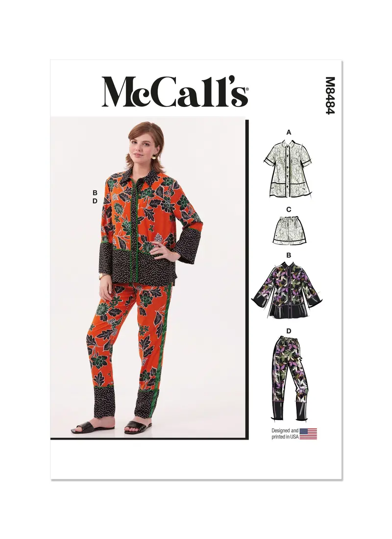 Mccall'S M8484 Misses' Pajama Set Sewing Pattern 1