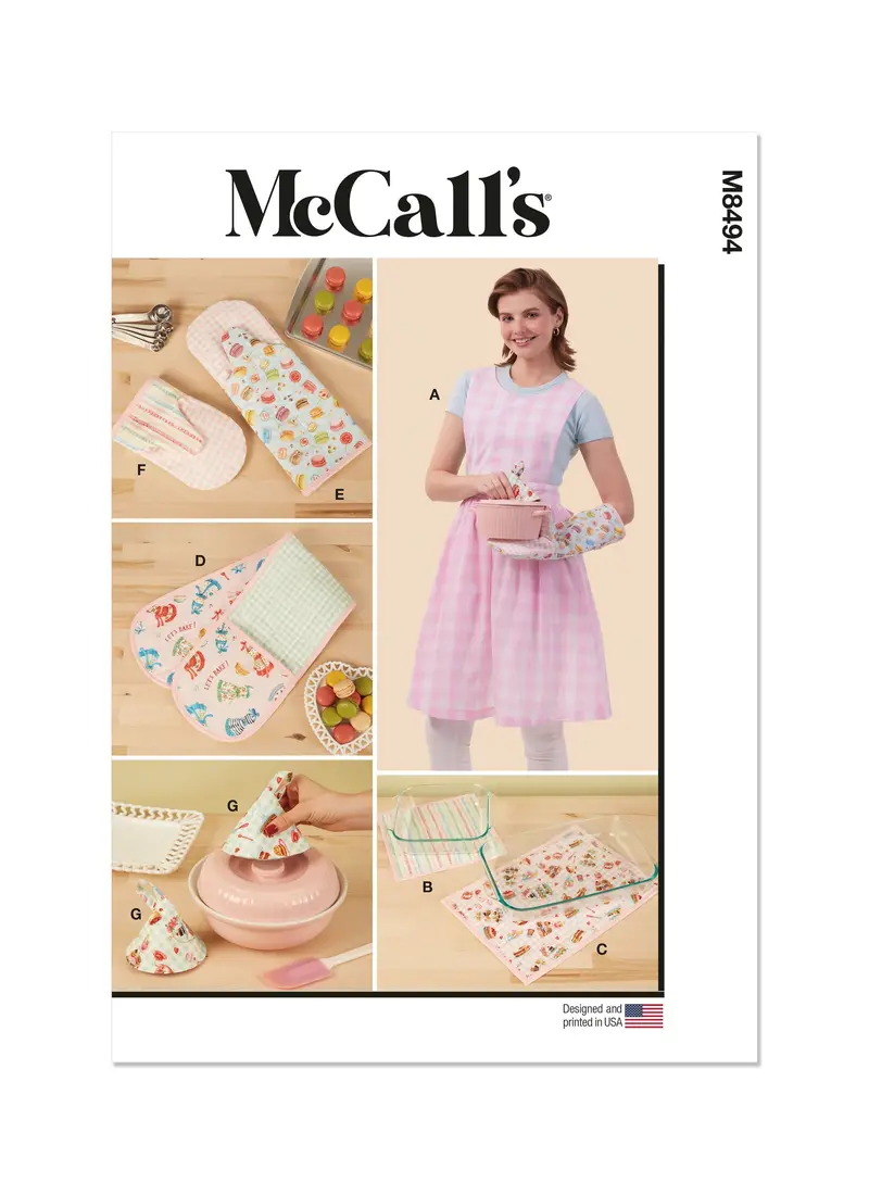 Mccall’S M8494 Sewing Pattern: Adjustable Wrap Apron 1