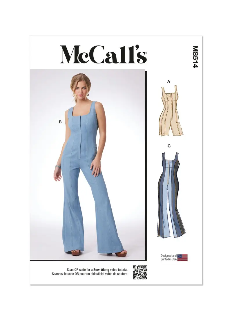Mccall’S M8514 Sewing Pattern – Rompers & Jumpsuits For Misses & Women 1