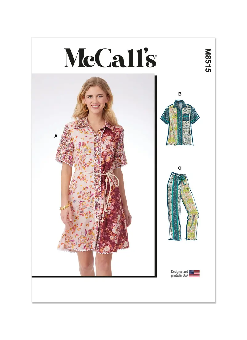 Mccall’S M8515 Sewing Pattern – Versatile Misses’ Dress, Top & Pants Ensemble 1