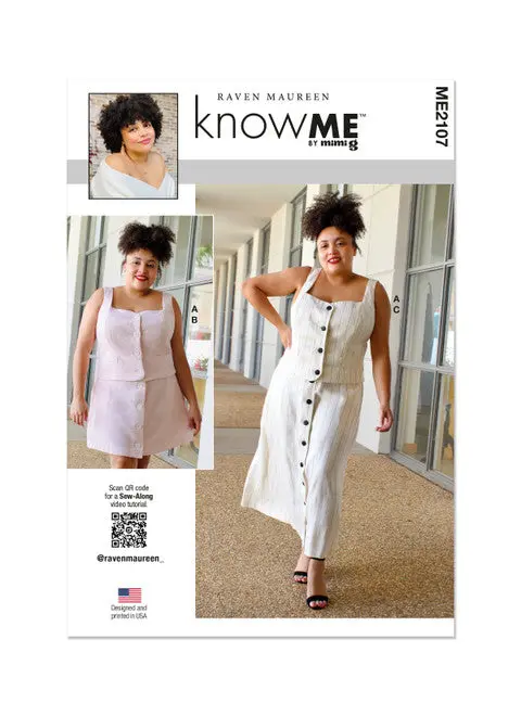 Mccall'S Me2107: Adjustable Top And Skirt Pattern For Misses & Petite Sizes 1