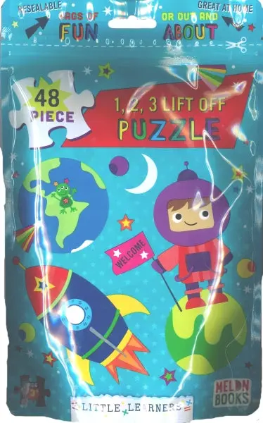 Melon Books Counting & Lift-The-Flap Puzzle Bag – 48-Piece, 36.3 X 26.5 Cm 1