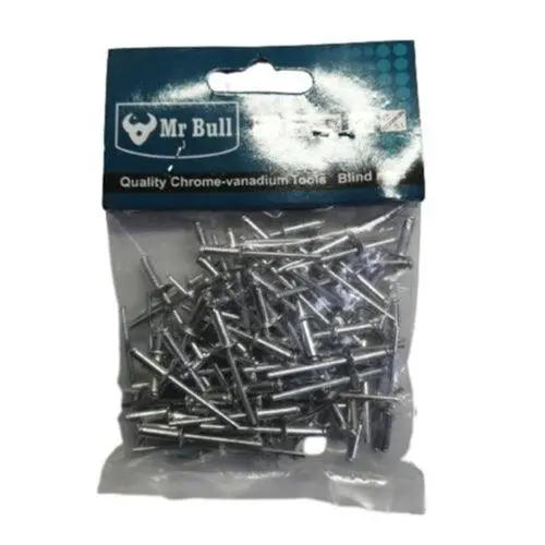 Mr. Bull Rivet Set – 4X12Mm Aluminum Blind Rivets, 50-Piece Pack 1