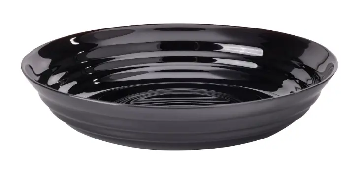 Nätbarb Deep Dinner Plate – Black 19 Cm Wide-Rimmed Serving Dish 1