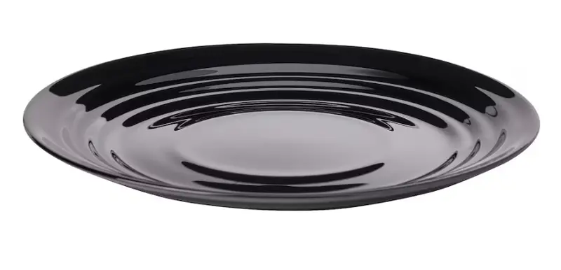 Nätbarb Salad Or Side Plate – Matte Black 19 Cm Rimmed Dish 1