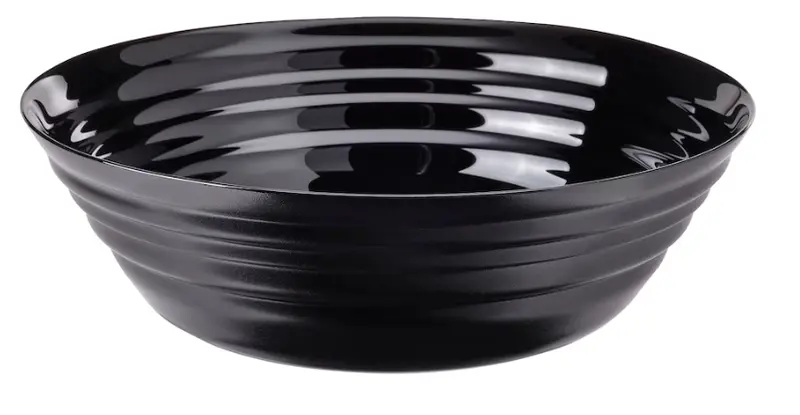 Nätbarb Serving Bowl – Black Stoneware Bowl, 22 Cm Diameter 1