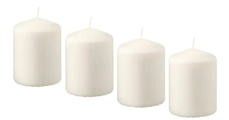Natural Unscented Pillar Candle – Eco-Friendly Beeswax Block, 8 Cm Height 1