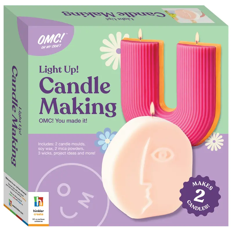 Omc! Candle Making Kit – Beginner-Friendly Soy Wax Candle Crafting Set With Fragrances & Wicks 1