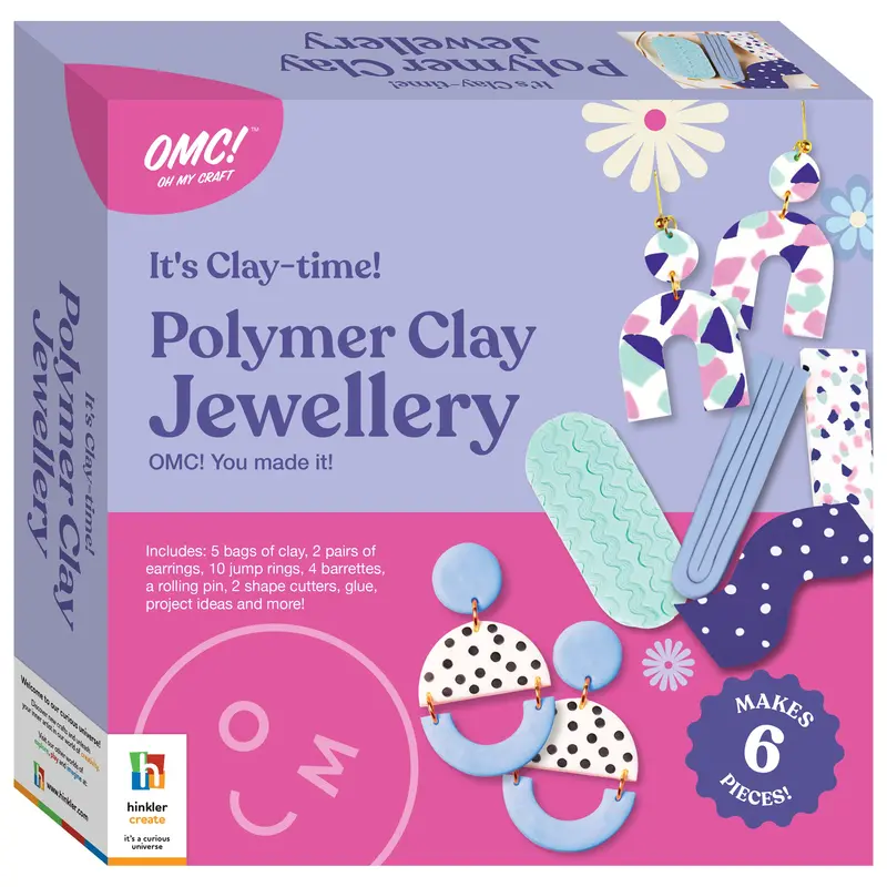 Omc! Polymer Clay Jewellery Kit – Creative Clay Sculpting Set For Handmade Pendants, Earrings & Charms 1