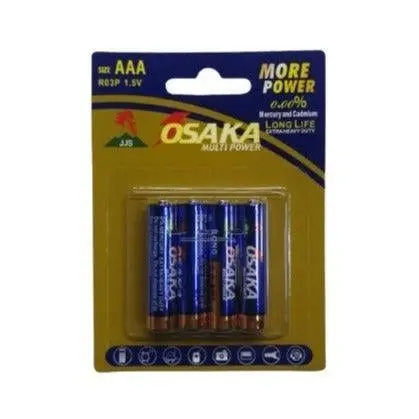 Osaka Aaa Alkaline Batteries – 1.5V, 4-Pack (Cadmium & Mercury-Free) 1