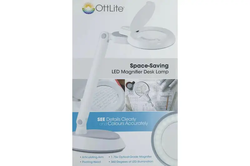 Ottlite Led Magnifying Desk Lamp – Adjustable Focus, Eye-Care Lighting 1