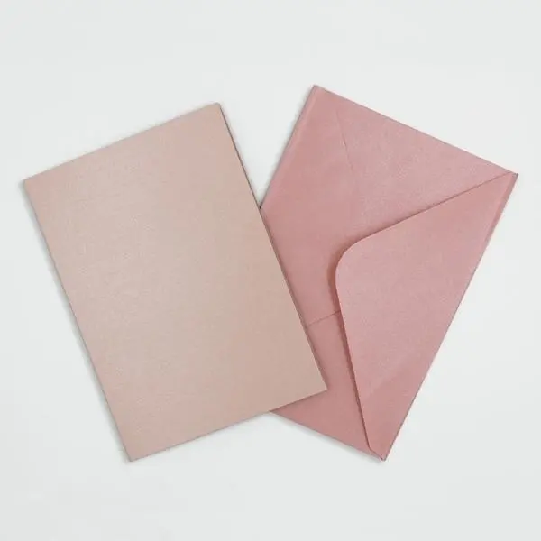Pearlized Pink Card And Envelope Set By Sullivans – 4-Piece Craft Pack 1