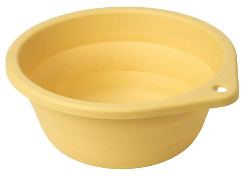 Pepprig Collapsible Yellow Wash Tub (27 Cm Diameter) 1
