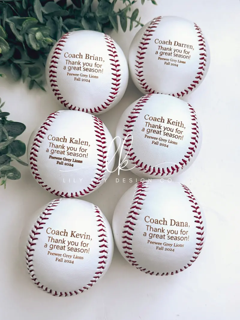 Personalized Engraved Wooden Baseball Keepsake 1