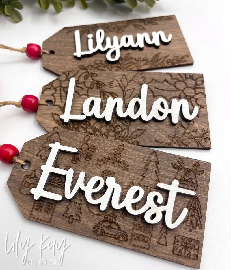 Personalized Stocking Name Tags 1