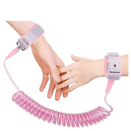 Pink Child Safety Wrist Harness – Soft, Lightweight Toddler Control Strap 1