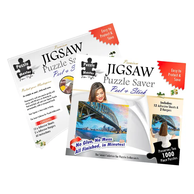 Puzzle Master Peel-And-Stick Puzzle Saver – Non-Damaging Adhesive Sheet 1