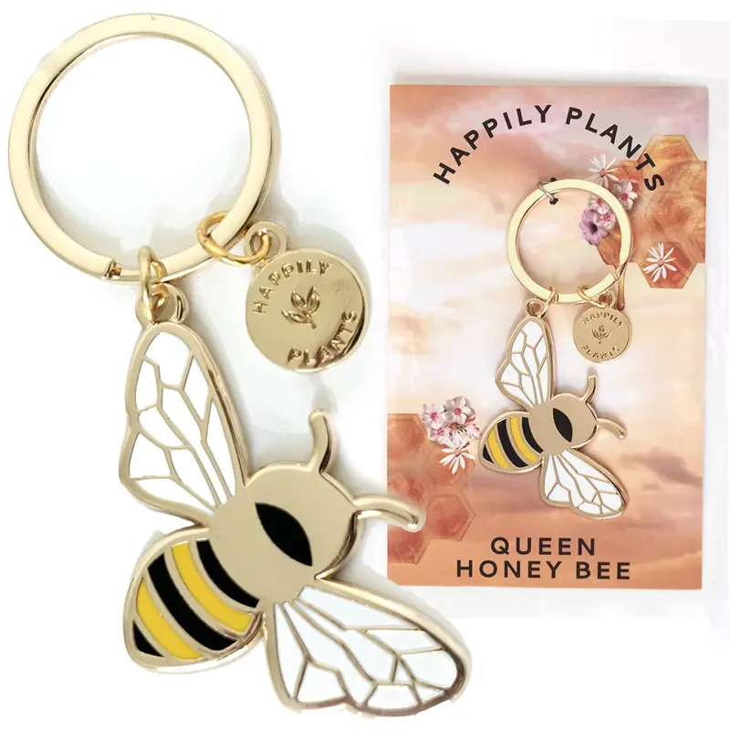 Queen Honey Bee Keychain – Apiculture & Garden Gift 1