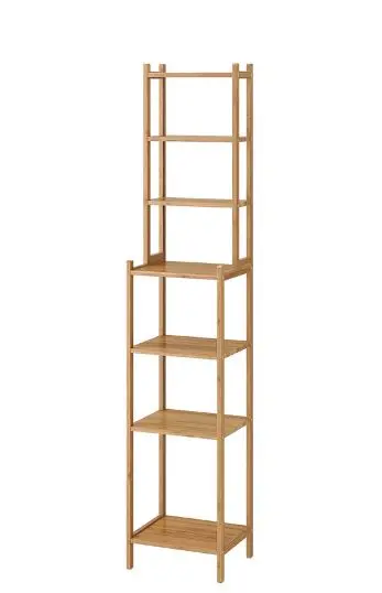 Ragrund Bamboo Shelving Unit – Modular, 33 Cm Tall Wall Organizer 1