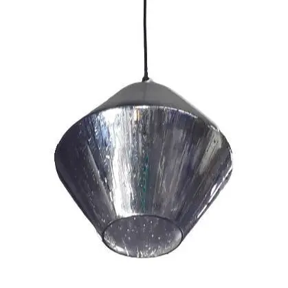 Rain-Inspired Chrome Pendant Fitting – Pen346 'Bright Star' Series 1