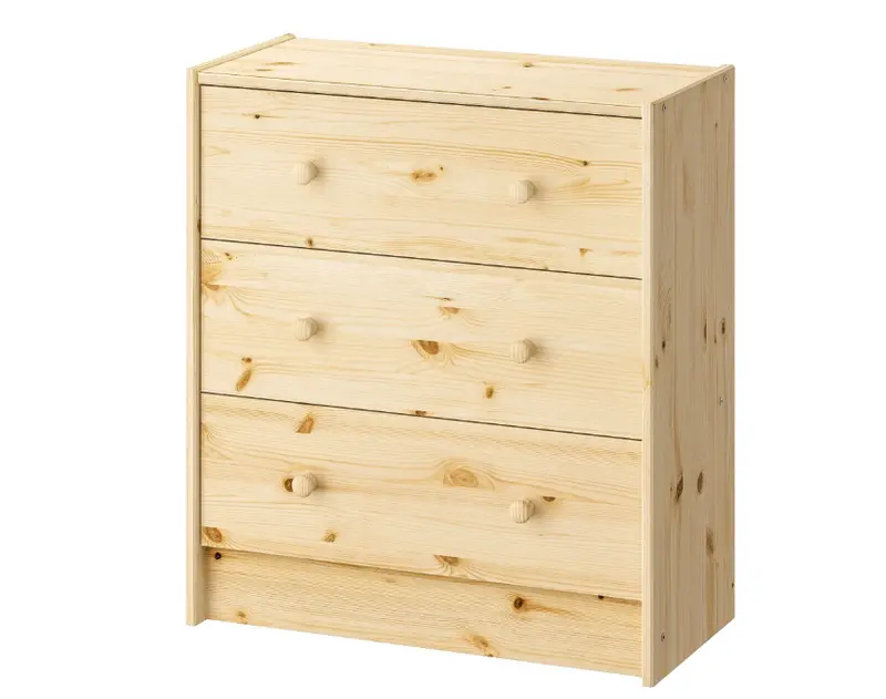 Rast Pine 3-Drawer Chest – Rustic 62X70 Cm Bedroom Or Entryway Storage Unit 1