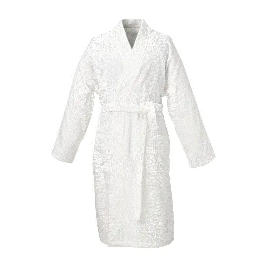 Rockån Plush Cotton Bathrobe – White, Large/X-Large Fit 1