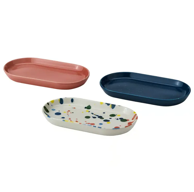Rödsnultra Mixed-Pattern Serving Tray – 20 Cm X 11 Cm Rectangular Plate 1