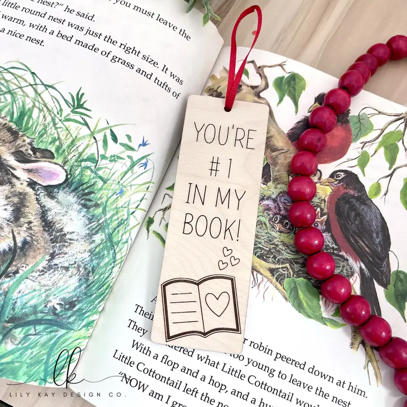 Romantic Valentine’S Day Bookmark With Elegant Design 1