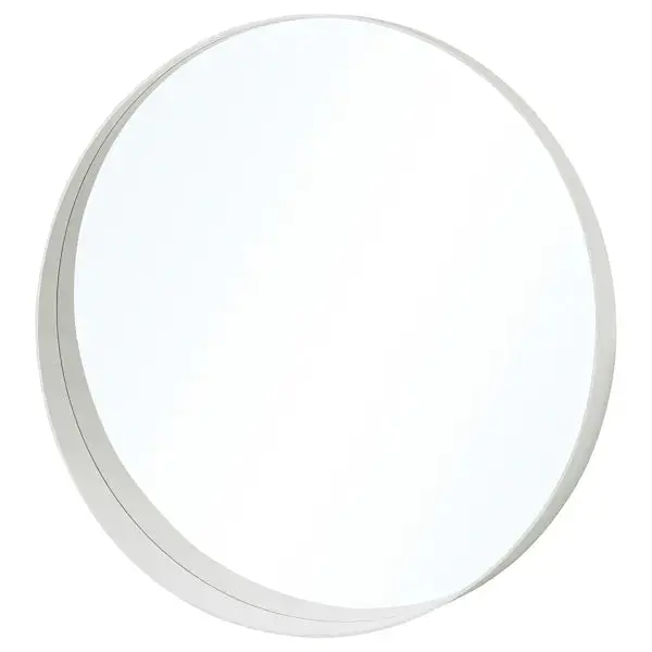 Rotsund White Round Wall Mirror – 60 Cm Diameter Decorative Accent 1
