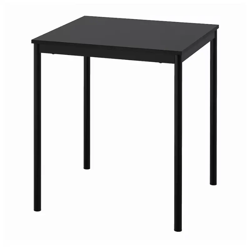 Sandsberg Extendable Dining Table – Black Top & Frame, 67X67 Cm Surface, 73 Cm Height 1