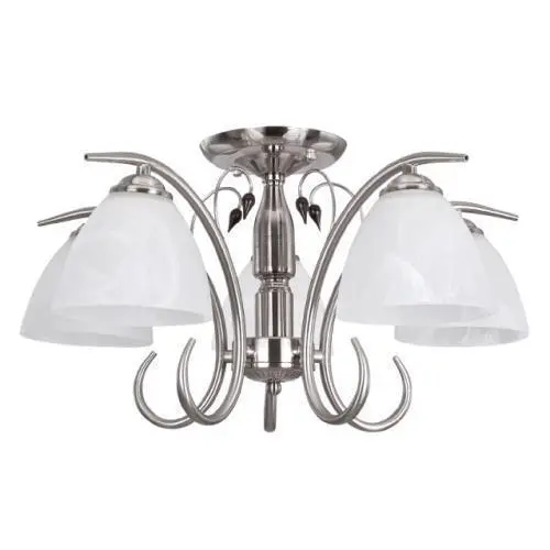 Satin Chrome 5-Light E27 Chandelier – Ch179/5 1