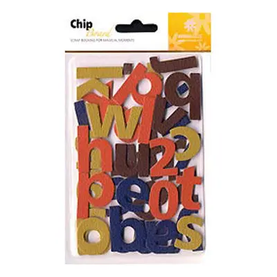 Scrapbooking Chipboard Alphabet & Number Cutouts – Uppercase And Numerals 1