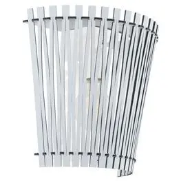Sendero Wall Sconce – Natural Wood Frame, Matte White Finish (W114W) 1