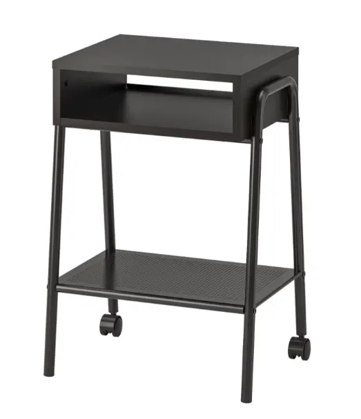 Setskog Minimalist Black Nightstand (45X35 Cm) 1