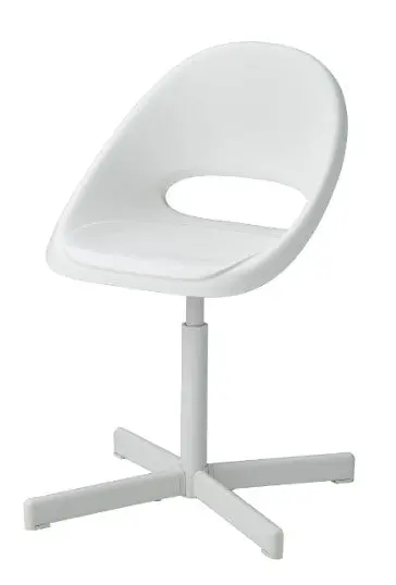 Sibben / Loberget Kids’ Ergonomic Study Chair – White Adjustable Seat & Backrest 1
