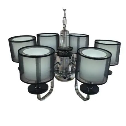 Silver-Finished Crystal Chandelier – Tempest Tlsi8006 1