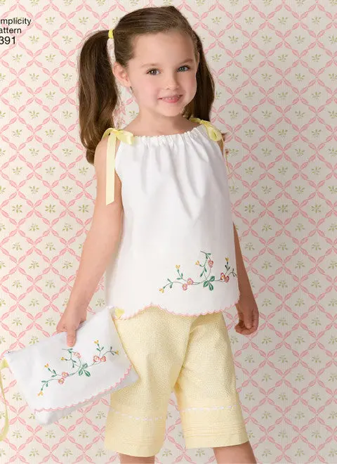 Simplicity 2391 Sewing Pattern: Vintage-Inspired Child’S Pillowcase Dress 2