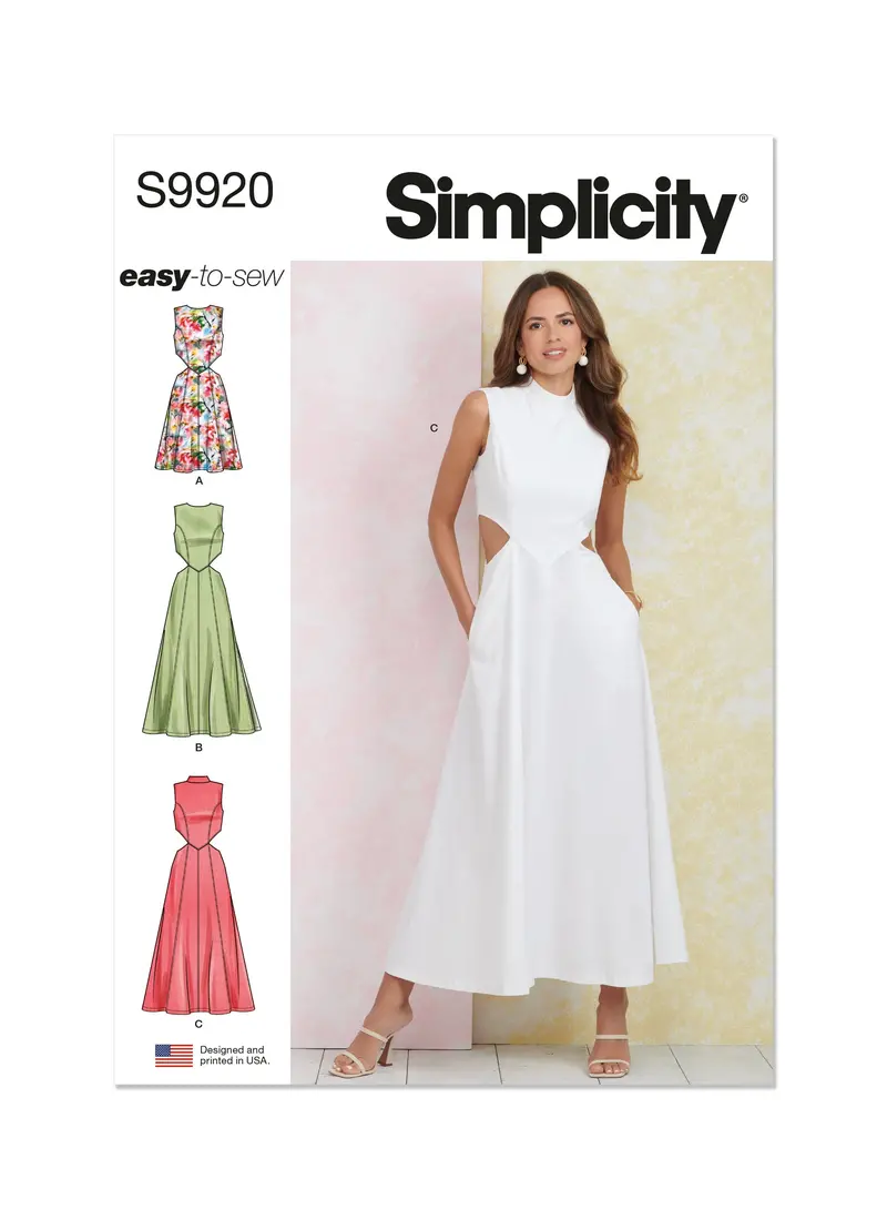 Simplicity 9920 Misses’ Stylish Dress Pattern 1