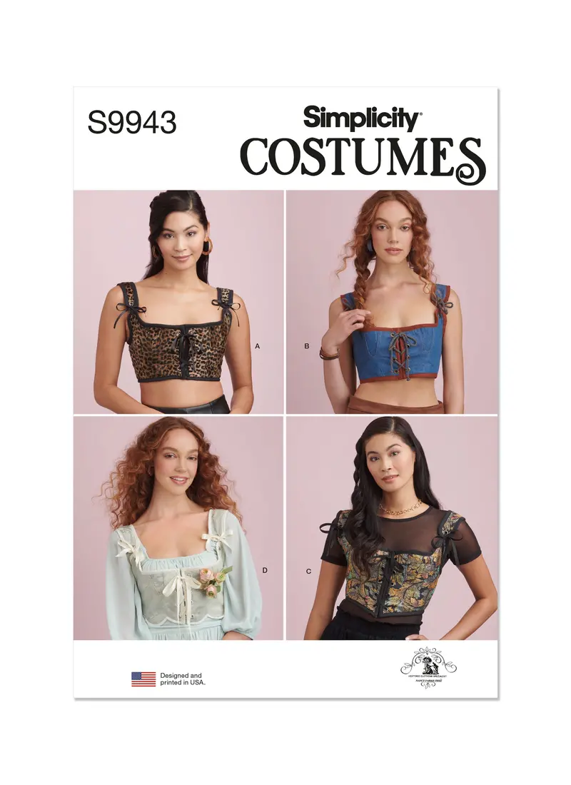 Simplicity 9943 Corset-Style Costume Pattern For Misses 1