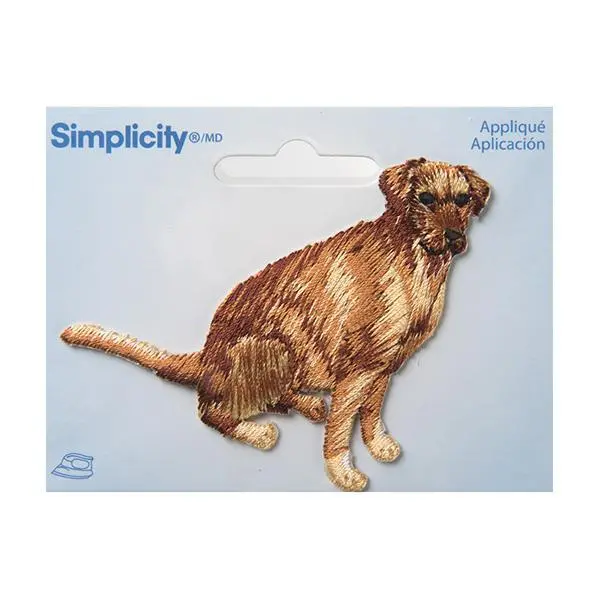 Simplicity Iron-On Appliqué – Golden Retriever Design 1