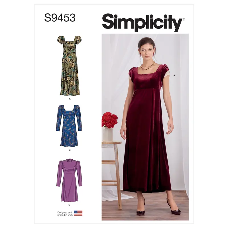Simplicity S9453 Misses’ Flattering Dress Pattern 1