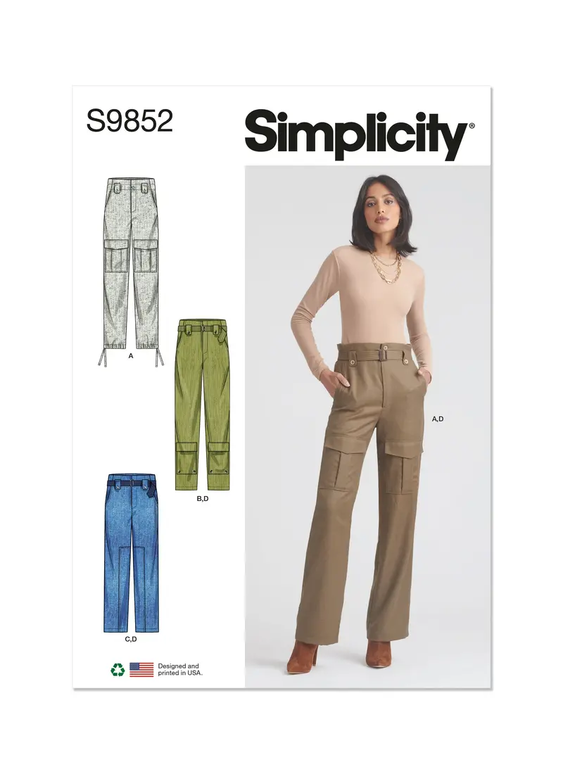 Simplicity S9852 Sewing Pattern For Women'S Skirt-Pant Combination 1
