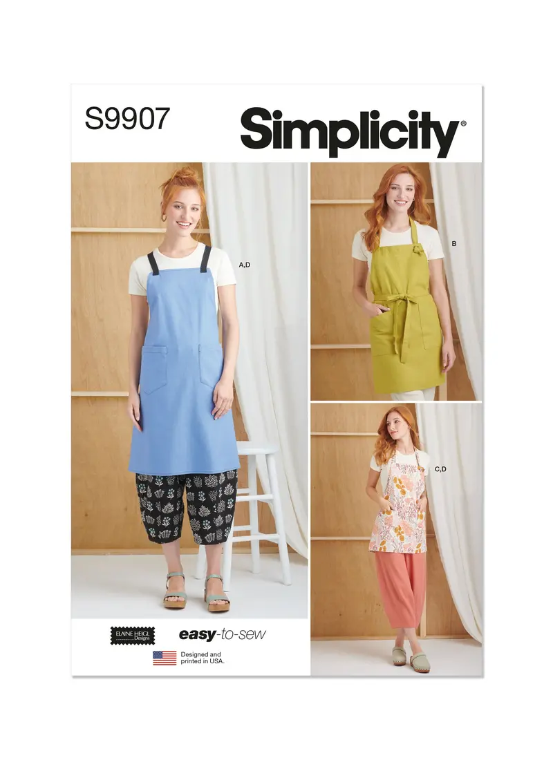 Simplicity S9907 Sewing Pattern For Functional And Decorative Apron 1